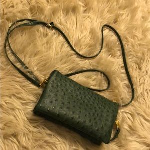 Alligator print clutch